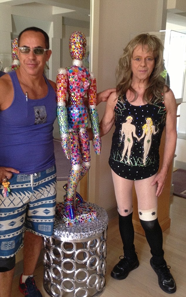 The 67-year-old fitness guru (right) is said to have gone through a series of invasive surgeries in the last two years and is now going by the name Fiona. This picture was taken before reports suggesting he had gone through a sex change